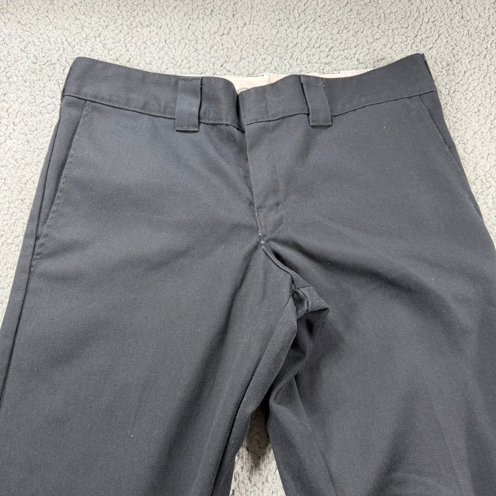 Dickies 873 Slim Straight Work Pants Mens 32x30 Black WP873BK Chino Trouser